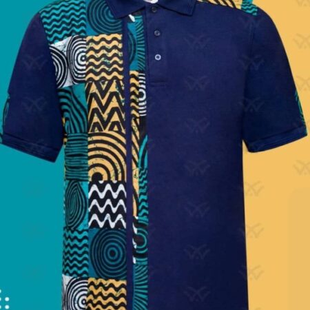 african print polo shirt